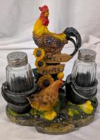 As New Farm Flavor Salt & Pepper Shaker with Holder.