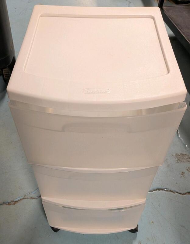 Steralite 3-Drawer Storage Tower. 25.5" Tall