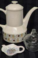 Broadhurst Ironstone Teapot 9" Tall, Endland +