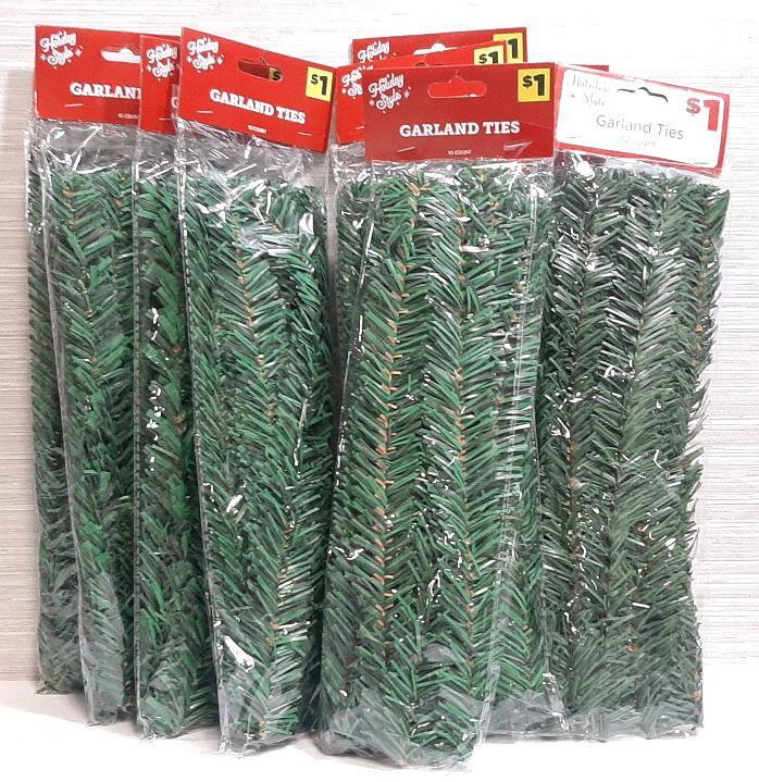 10 New Packs of Garland Ties