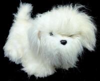 Vintage 2003 Hasbro FurReal Friends Go My Walkin Puppy Dog Walking White Maltese, 9" Tall, Tested For Power (Includes Batteries)