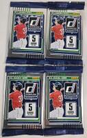 2025 Panini Donruss MLB Baseball Trading Card Sealed Wax Packs , Four (4) Packs