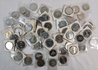 60+ 1967 - 1980s Vintage Canadian Tokens . Includes 1972 Grey Cup Token & 1975 Calgary Stampede.