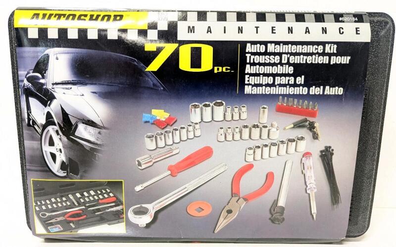 New 70-Piece Auto Maintenance Kit In Hard Case