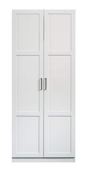 New Sauder 2-Door Cabinet, White. Retails for $200