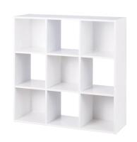 For Living 9-Cube Storage Organizer, Bookcase/Bookshelf, White. Retails for $100