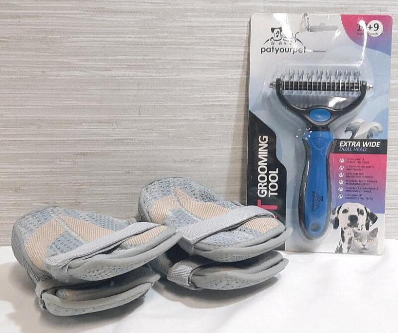 New Mesh Dog Shoes & Pet Grooming Tool