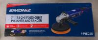 As New in Box Simoniz 7" Fixed Orbital Polisher and Sander, Retail's for $144.99