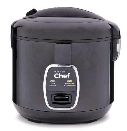 As New in Box Master Chef 10-Cup Rice Cooker, Black, Retail's for $74.99