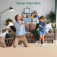 New Carpet Tile 10 Pack 24&rdquo; X 24&rdquo; Self Adhesive Carpet Floor Tiles Anti-Slip Squares Peel and Stick Floor Tilel DIY Installation for Bedroom(Beige Camel)