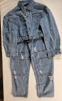 New Women's Sz. XL Shein Light Blue Denim Body Suit .