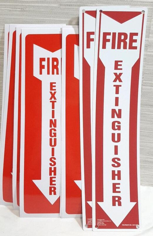 10 New Fire Extinguisher Sticker Signs