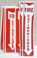 10 New Fire Extinguisher Sticker Signs