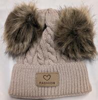 New Size 1-2Y Adorable Winter hate with Puffballs