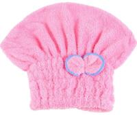 New Microfiber Hair Drying Towel Cap, Pink