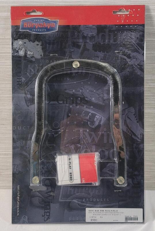 New - Kuryakyn Motorcycle Plug-N-Play Sissy Bar , Model # 8980