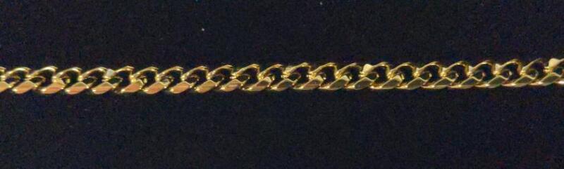 New 14K Gold Plated 6.0mm Cuban Link Bracelet - 7.75" Long