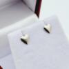 Sterling Silver Heart Shape Earrings, Retail $100.00.