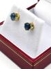 14KT Yellow Gold Natural Blue Sapphire Earrings, Retail $550.00. - 2