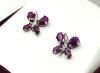Sterling Silver Natural Enhanced Ruby Earring, Retail $150.00. - 2