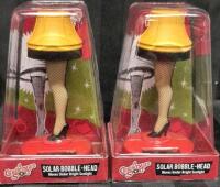 2 New Retro A Christmas Story Solar Bobble-Heads