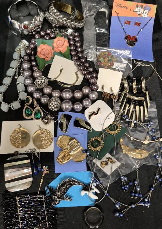 Large Vintage to Modern Jewelry- Bracelets, Necklaces & Earrings +
