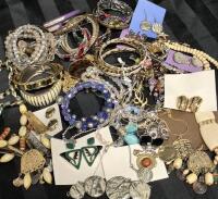 Large Vintage to Modern Jewelry- Bracelets, Necklaces & Earrings +