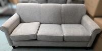 3-Seater Couch, 73.5" &times; 31" &times; 34" Tall, Some Light Discoloration & Debris in Corners, In Otherwise Very Good Condition, No Odour