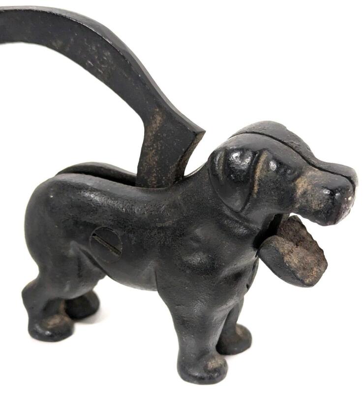 Vintage Cast Iron Dog Nutcracker #712, 8.5" Long