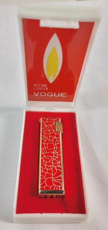 Vintage Vogue Butane Lighter w/Case .