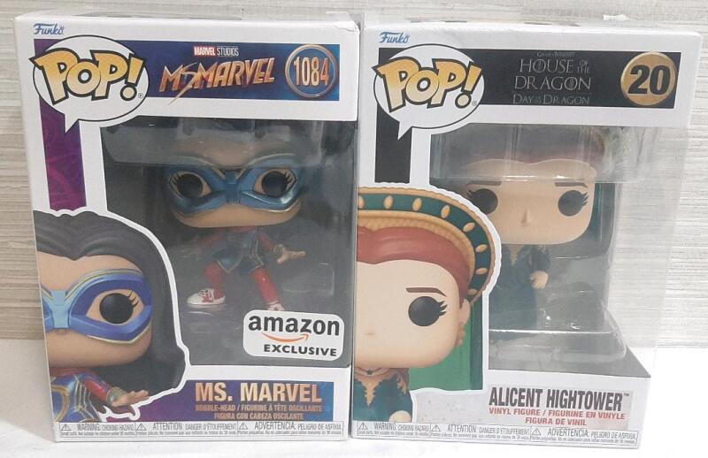 2 New Funko Pop Vinyl Figures, Ms. Marvel & Alicent Hightower