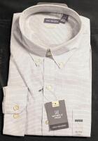 New Size XL (17-17&frac12;) Men's VAN HEUSEN Classic Fit Dress Shirt, Retails Over $50, Spots of Discoloration From Transit