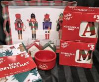Great New Kitchen Christmas Decor - Tray 12.75", Mugs, Salt & Pepper Shakers ++