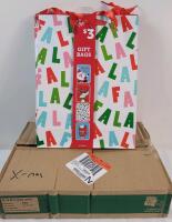 48 New Christmas Gift Bags , 4 different styles . Each Bag measures 9"&times;3"&times;12"