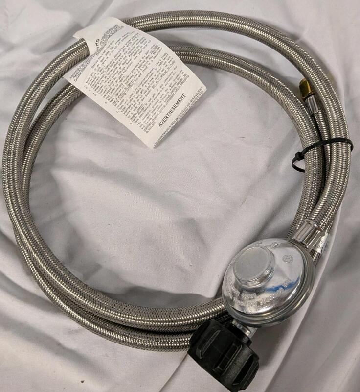 New 6ft Braided Hose Propane Regulator