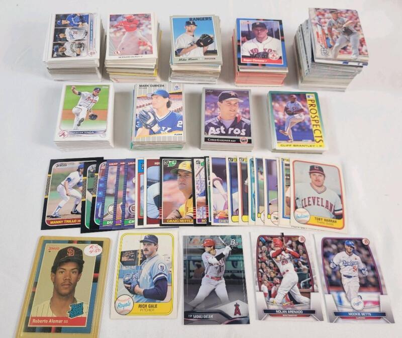1981 - 2024 MLB Baseball Trading Card Singles , 700+ Trading Cards . Includes : 1988 Roberto Alomar RC plus Topps , Fleer , Donruss plus more