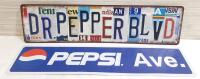 2 New Soda Pop Street Name Metal Signs