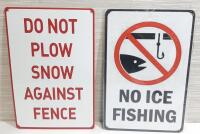 2.New Warning Metal Signs