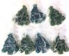 11 New 3.25" Long Christmas Tree-Shaped Candles (Individually Wrapped) - 3