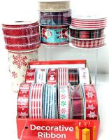 20 New Rolls of Fabric Decorative Ribbon, See Photos For Sizes