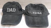 2 New Mom & Dad Baseball Caps