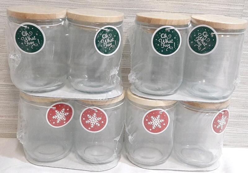 8 New Glass Jars | 8floz (237ml)