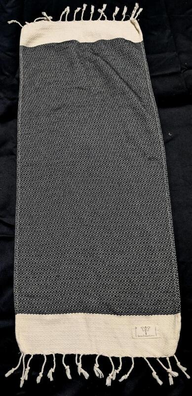 100% Smyrna Turkish Cotton Hand Towel, 16" &times; 26" Long Excl Tassels