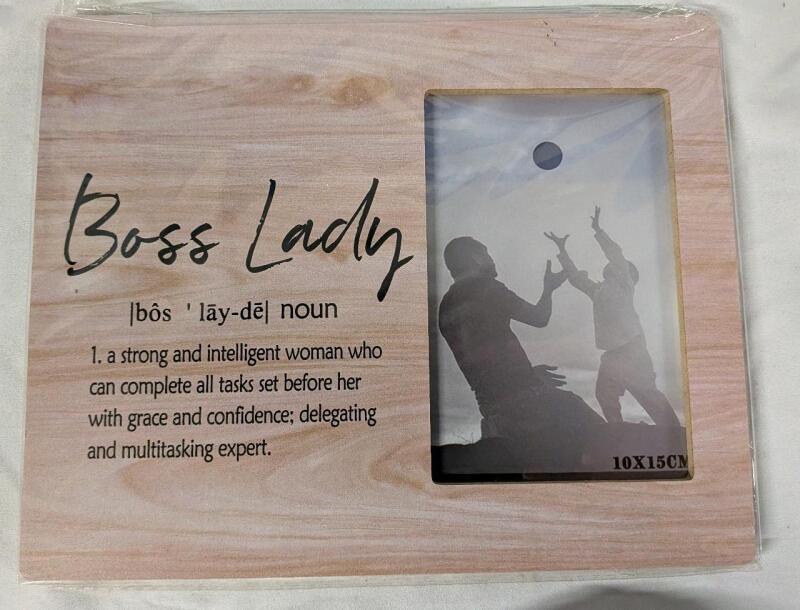 Boss Lady Frame. 9.75" by 8".
