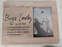 Boss Lady Frame. 9.75" by 8".