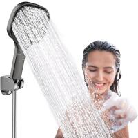 New Paddle Rainfall Shower Head With 59" Long Hose & Wall-Holder