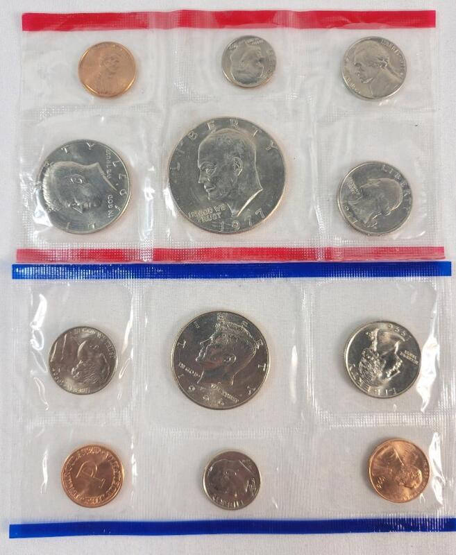 1977 & 1996 USA Uncirculated Coin Sets . Sealed