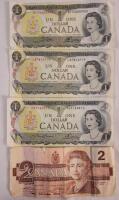 1973 Canadian Bank of Canada One Dollar Bank Notes & 1986 Canadian Bank of Canada Two Dollar Bank Note . All Notes have been in Circulation