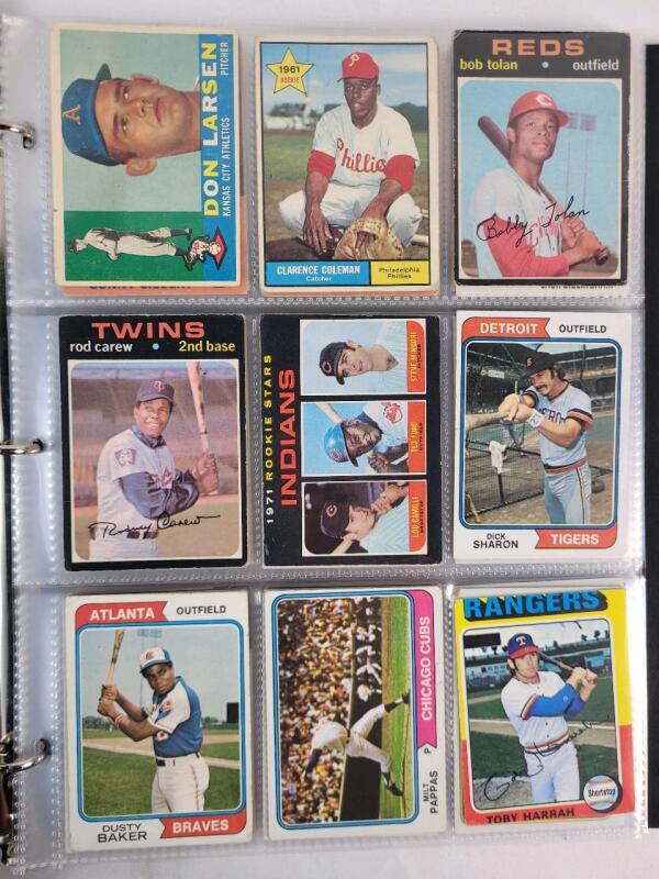 1960, 1961 & 1971-1991 Topps MLB Baseball Trading Card Singles , 108 Trading Cards