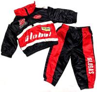 New Baby Size 9-12M 2-Piece Racer-Style Windbreaker Jacket & Pants Set